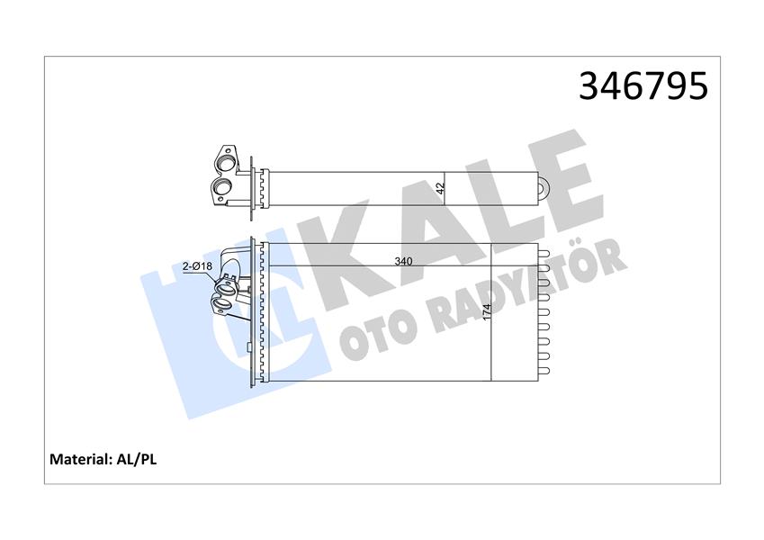 KALORIFER RADYATORU MERCEDES VITO W638 96 03