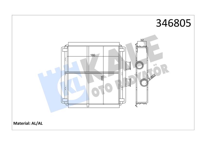 KALORIFER RADYATORU MERCEDES W204 W212 C218 R231 C190 R197