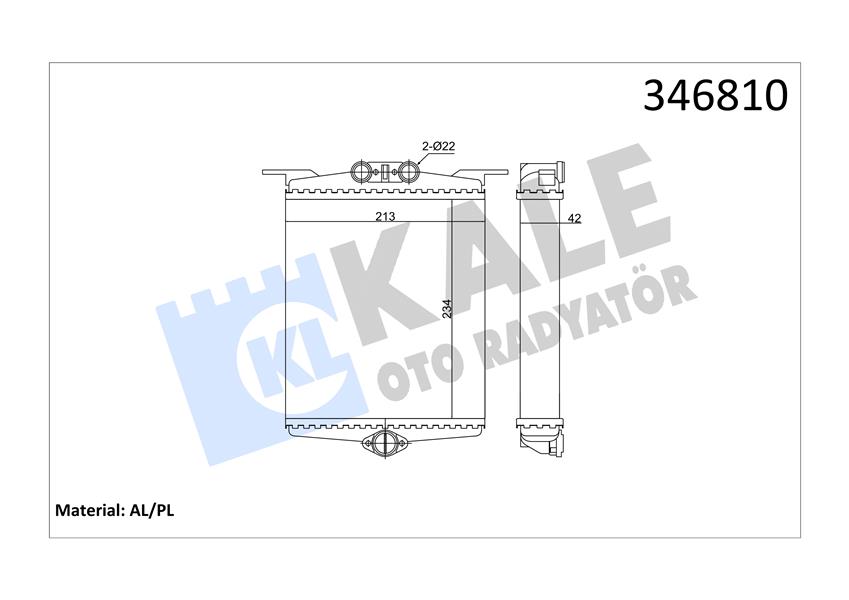 KALORIFER RADYATORU MERCEDES S-CLASS W140 91 98 SASI NO: A133638