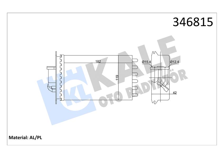 KALORIFER RADYATORU ARKA MERCEDES S-CLASS W140 91 98