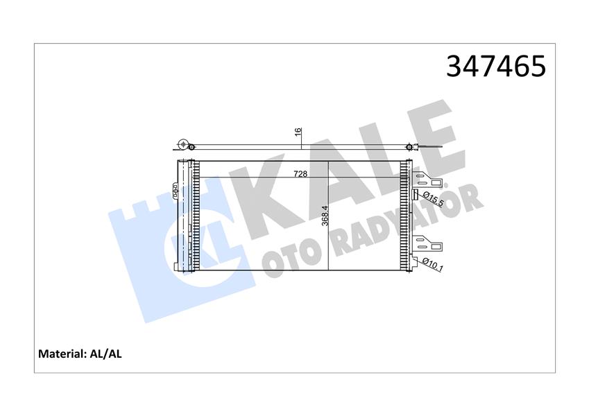KONDENSER AL/PL/BRZ CITROEN JUMPER-FIAT DUCATO-PEUGEOT BOXER KONDENSER