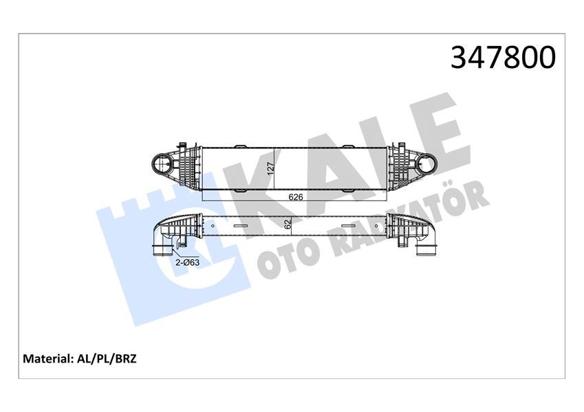 TURBOSARJ RADYATORU MERCEDES C-CLASS W204 S204