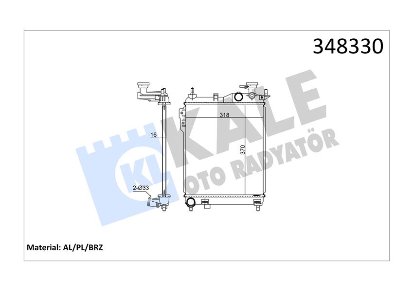 RADYATÖR AL/PL/BRZ GETZ 1.3 12V 02 MT