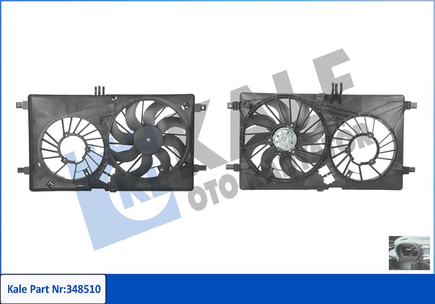 FAN MOTORU KOMPLE MASTER III 10 MOVANO B III 10 2.3 DCI M9T