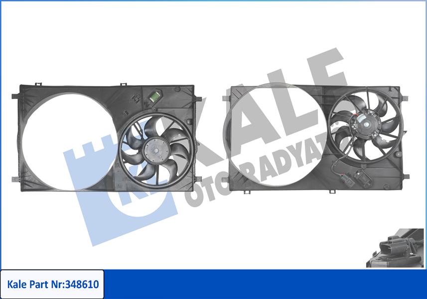 RADYATOR FANI KOMPLE TRANSIT DAVLUMBAZLI PANTHER ENGINE