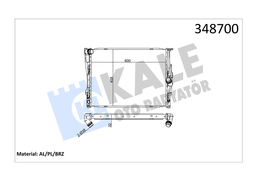 MOTOR SU RADYATORU MEKANIK SANZ. BMW E81 E82 E87 E88 E90 E91 E92 E93 E84 Z4 E89