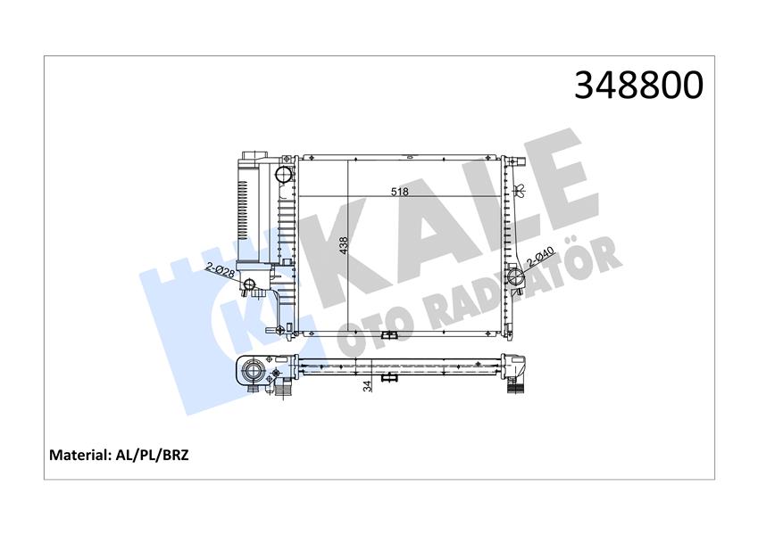 MOTOR SU RADYATORU BMW M20 B20 B25 M50 B20 E34 90 95 M40 E30 87 91
