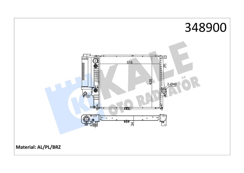 MOTOR SU RADYATORU OTM/SANZ KLIMALI BMW M20 M50 E34