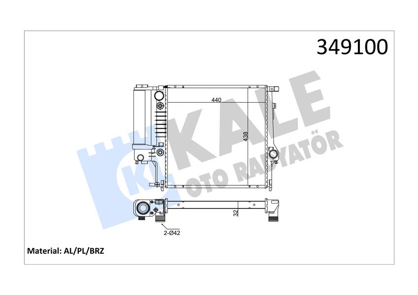 MOTOR SU RADYATORU BMW M40 E30 M50 M52 E36 OTOMATIK SANZ.