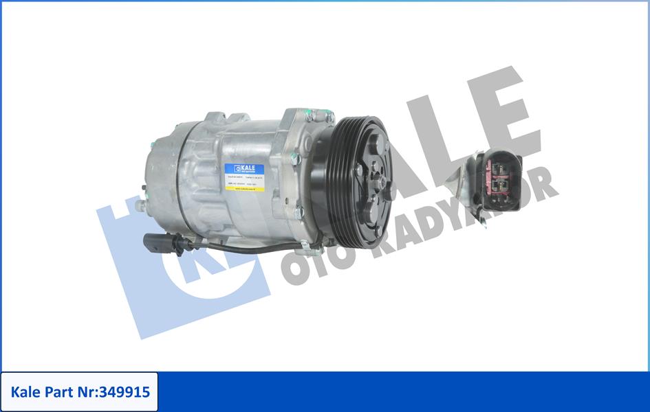 KLİMA KOMPRESÖRÜ VW BORA-CADDY II-GOLF IV 1.4 16V-1.6-1.6 16V-1.8-1.9 TDI 98-05 119MM 6 KANAL