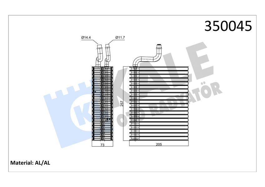 EVAPORATOR COMBO-CORSA-TIGRA-VAUXHALL COMBO-CORSA