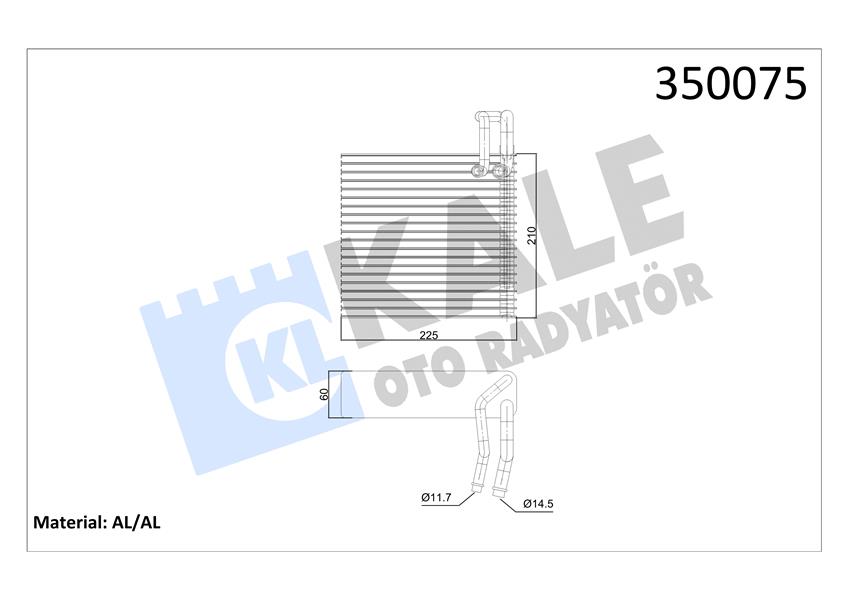 KLİMA EVAPORATÖR LOGAN 11 MODUS 04 DUSTER 10 MICRA 03-10 1.0-1.2-1.4 16V
