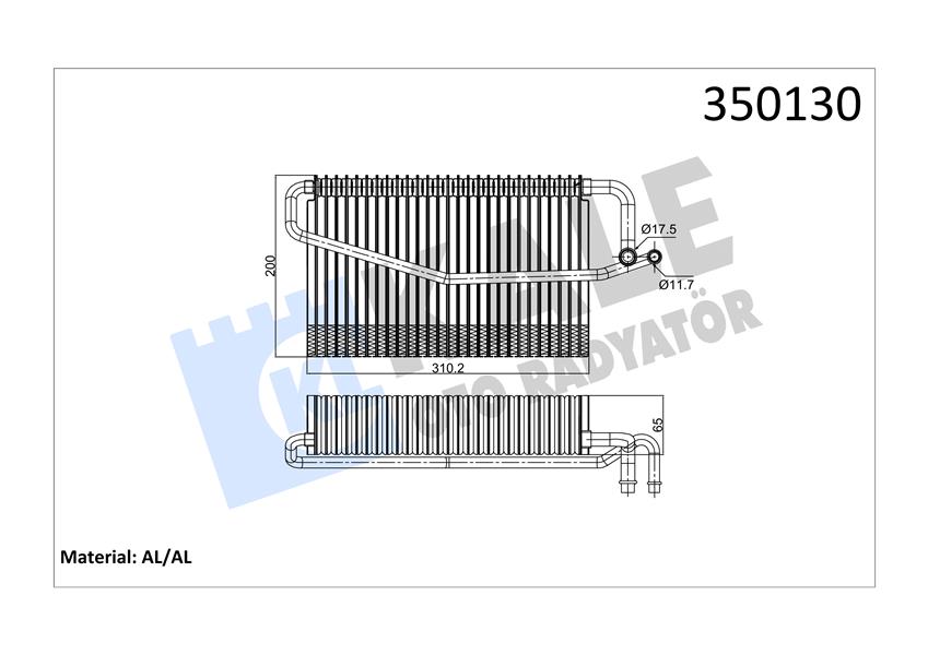 EVAPORATOR MERCEDES W203 CL203 S203 C209 A209 W463