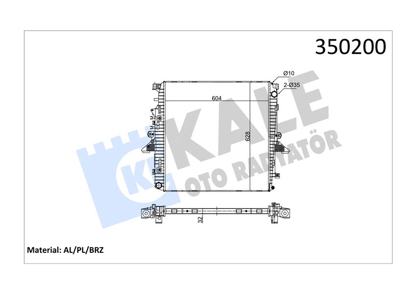 MOTOR SU RADYATORU 406PN DISCOVERY 3 L319 04 09 428PS RANGE ROVER SPORT I L320 06 10