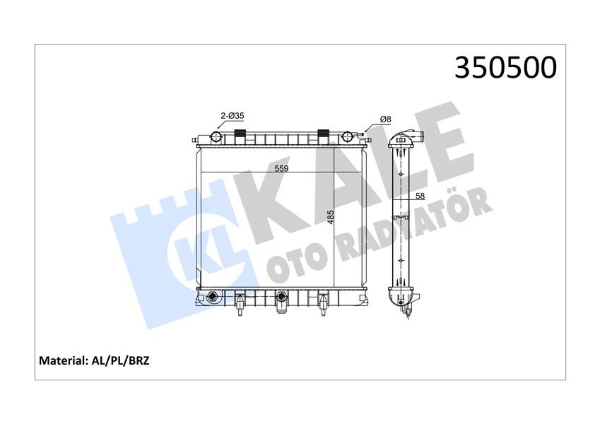 MOTOR SU RADYATORU 26 6T RANGE ROVER 2 P38A 2.5 D 94 02