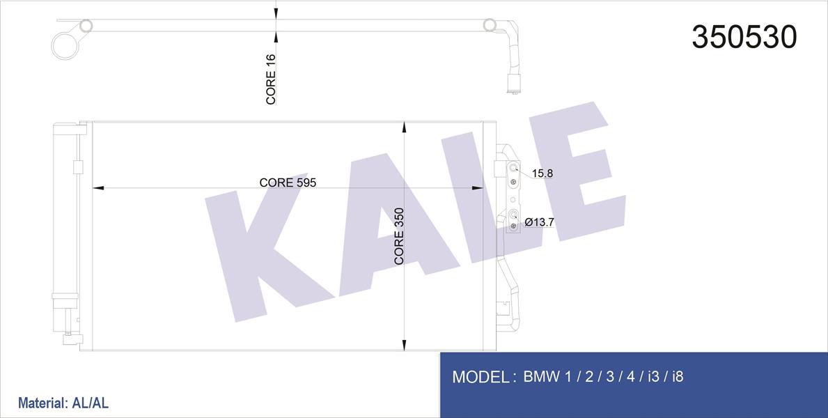 KLIMA RADYATORU BMW F20 F30 F32 F33 F34 F36 İ3 F22