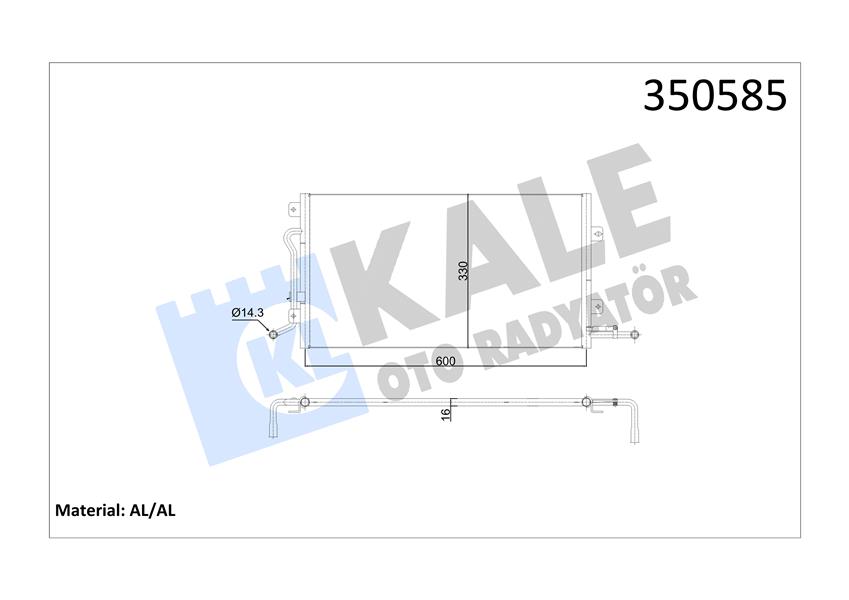 KLIMA RADYATORU KONDANSER FIESTA FUSION 1.25 1.4 1.6 1.4TDCI 02 08 MAZDA 2 125 1.4