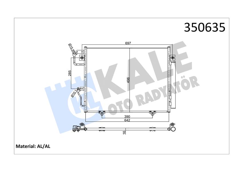 KONDENSER AL/PL/BRZ PAJERO IV