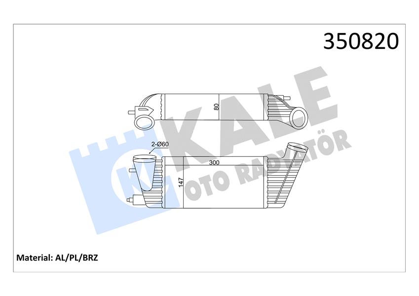 İNTERCOOLER AL/PL/BRZ C8-JUMPY-SCUDO-ULYSSE-LANCIA PHEDRA-807-EXPERT