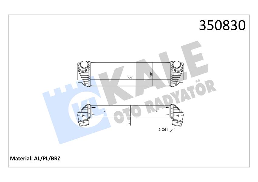 TURBO RADYATORU BMW B47 N47 N57 F10 F11 F12 F01 F02 F03 F04