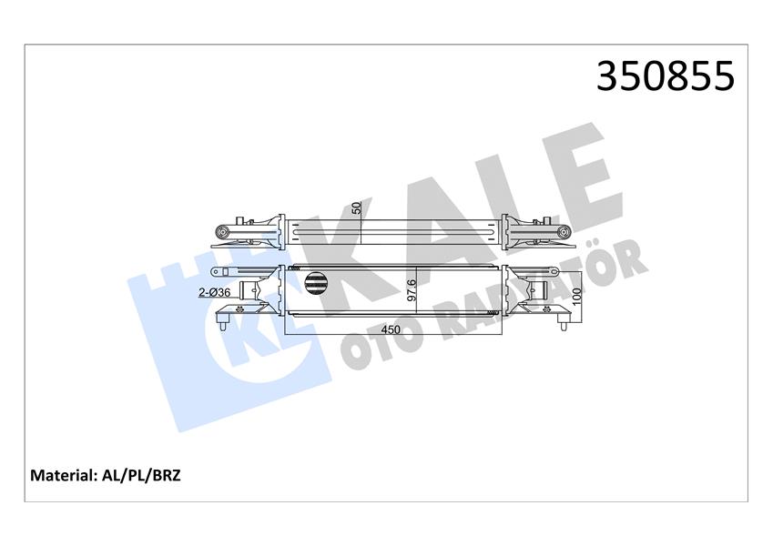 İNTERCOOLER AL/PL/BRZ GRANDE PUNTO-PUNTO-PUNTO EVO