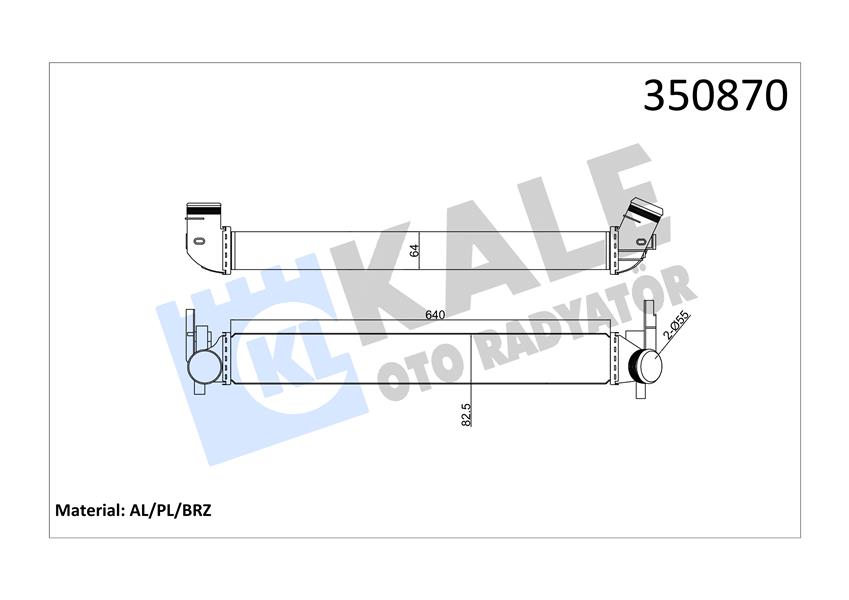 TURBO RADYATÖRÜ INTERCOOLER POLO 09 A1 11-15 IBIZA IV-FABIA II