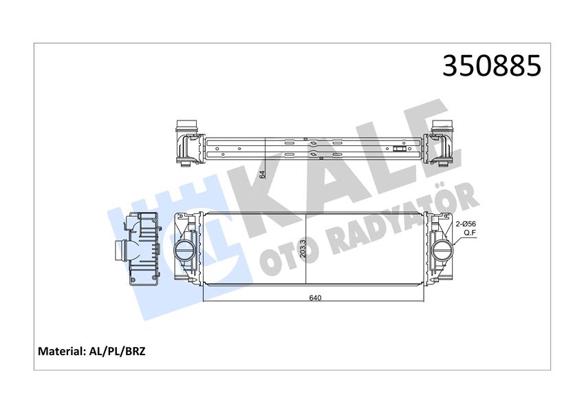 TURBOSARJ RADYATORU MERCEDES SPRINTER B906 B907 B910 . VW CRAFTER 30-35-50
