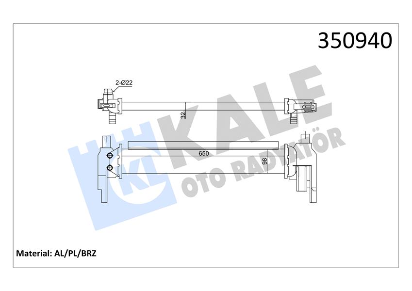 TURBO RADYATÖRÜ INTERCOOLER GOLF VII-A3 12 LEON 12 OCTAVIA 12