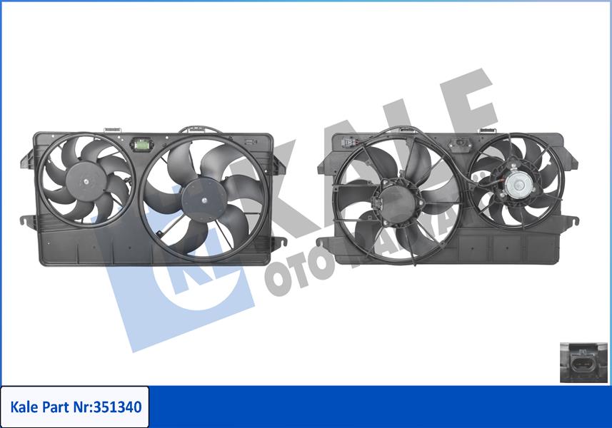 FAN MOTORU KOMPLE CIFT FANLI FORD TOURNEO CONNECT 02 14