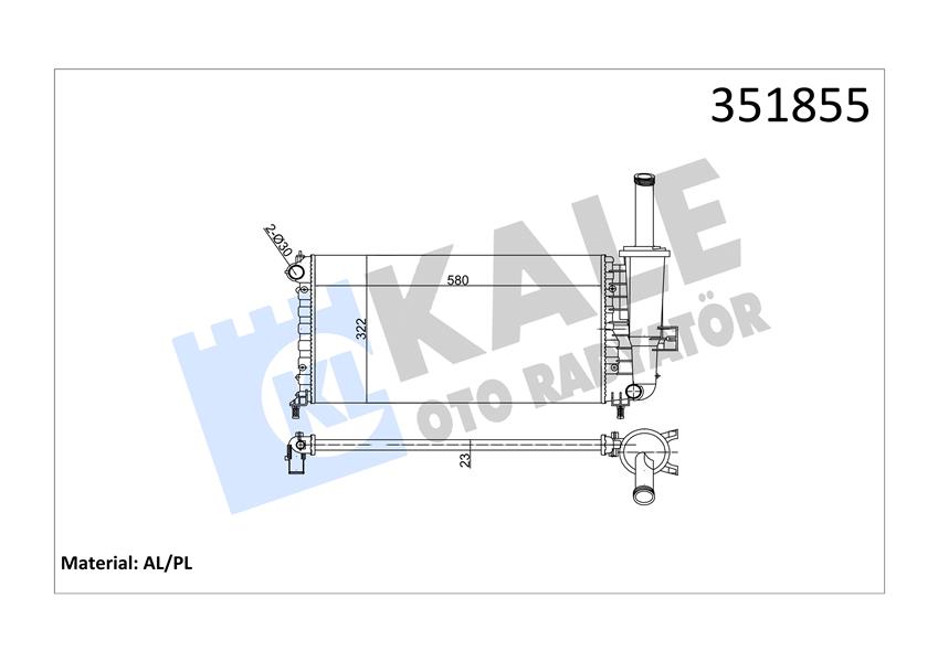 RADYATÖR AL/MKNK PUNTO 1.2-1.2 16V 00 02
