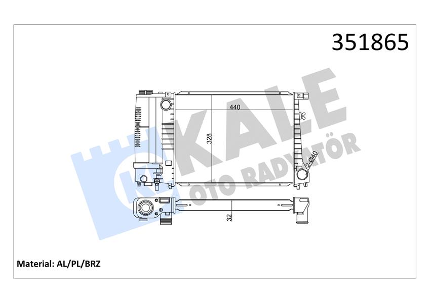 MOTOR SU RADYATORU BMW E30 E36 M30 M43 M44 M52 M20 M50