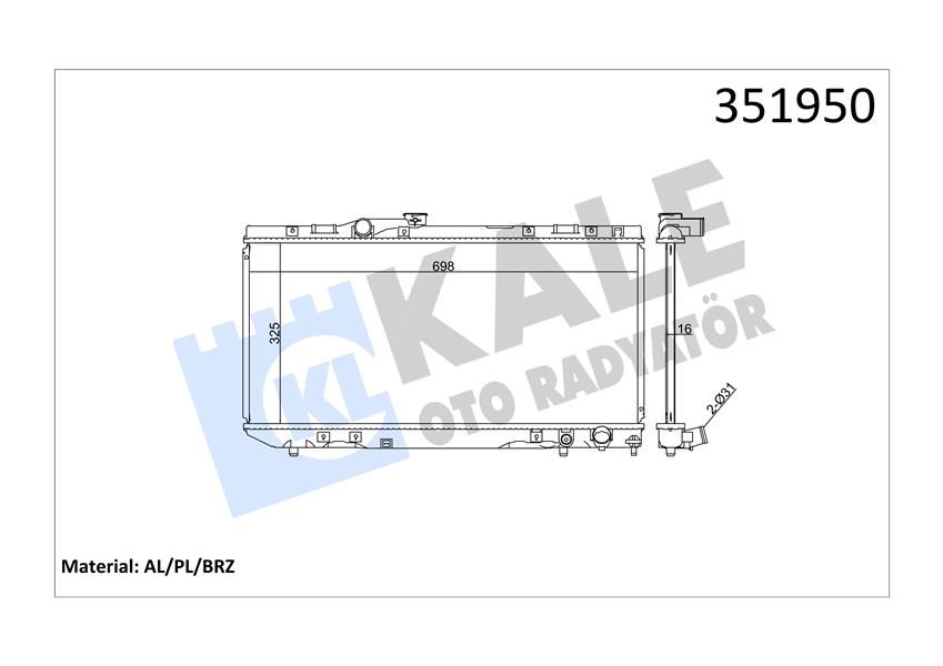 RADYATÖR AL/PL/BRZ CELICA 2.0 16V 89 93