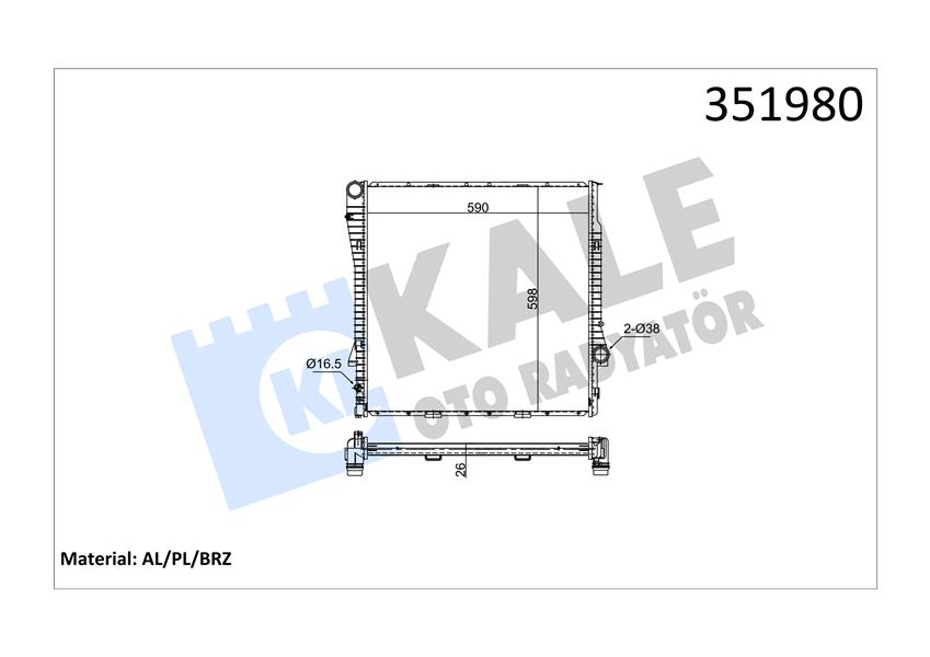 MOTOR SU RADYATORU OTM/SANZ BMW M54 M57 M62 E53 03 06