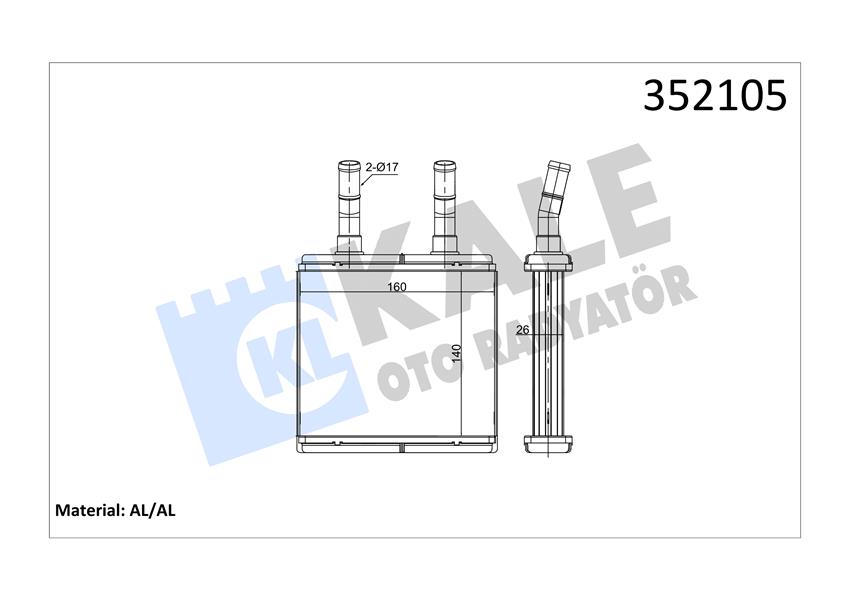 KALORİFER AL/PL/BRZ ATOS 1.0 12V 98