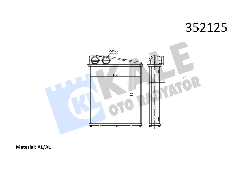 KALORIFER RADYATORU MERCEDES W169 W245 . MINI R55 R56 R60