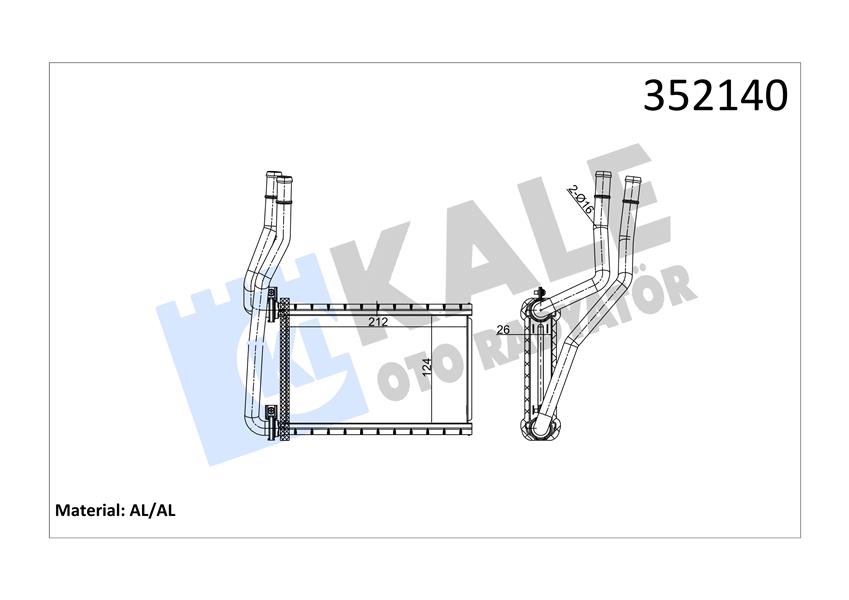 KALORİFER AL/PL/BRZ SEDICI-SUZUKI SX4 1.3-1.5 16V 05