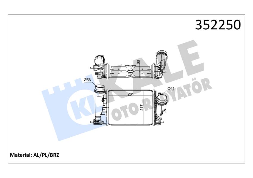 İNTERCOOLER ESPACE V-MEGANE IV-SCENIC IV-TALISMAN 1.6DCI-1.6TCE 15