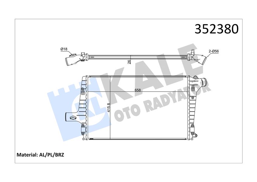 İNTERCOOLER A3-A6-TT2.5 TDI 01 04