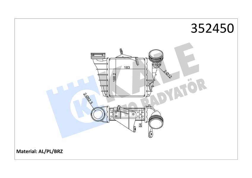 İNTERCOOLER SEAT CORDOBA-IBIZA IV-SKODA FABIA I-VOLKSWAGEN POLO 1.9 TDI 01