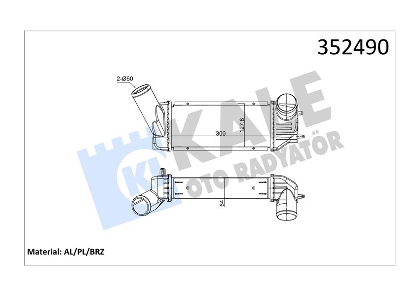 İNTERCOOLER BERLINGO-C4 I-XSARA-PEUGEOT 307-307 SW-PARTNER 2.0 HDI 00