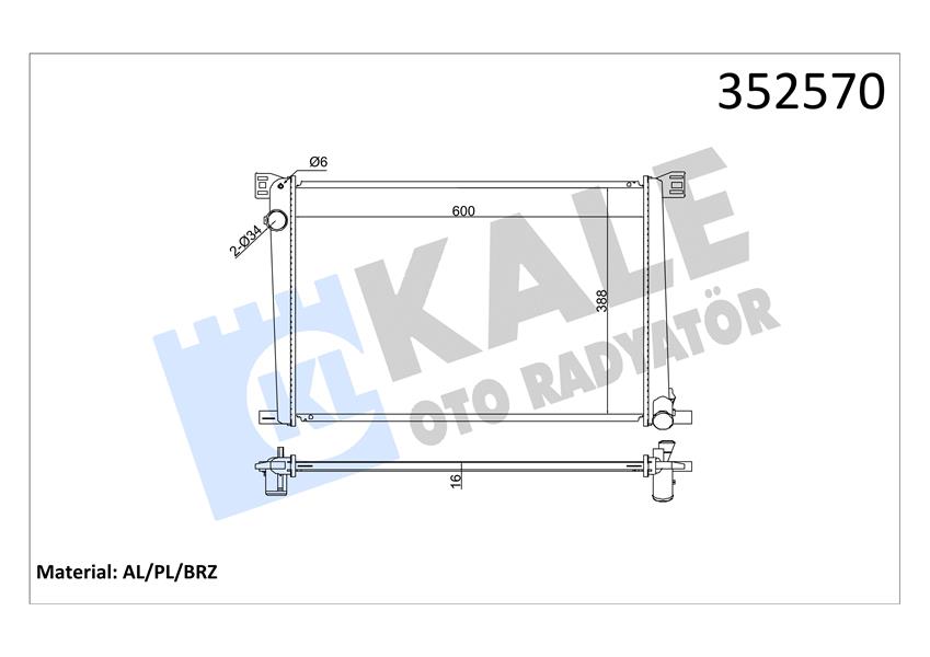 RADYATÖRMINI ONE-MINI COUNTRYMAN-MINI CLUBMAN-MINI PACEMAN 1.6 09