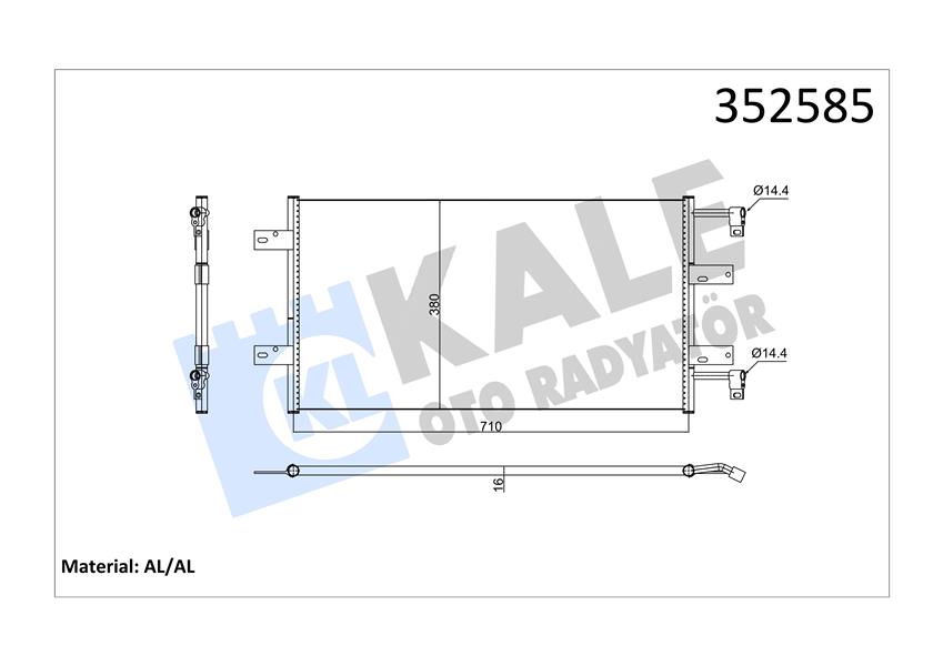 KONDENSER NISSAN PRIMASTAR-OPEL VIVARO-RENAULT TRAFIC II 2.5DCİ 02
