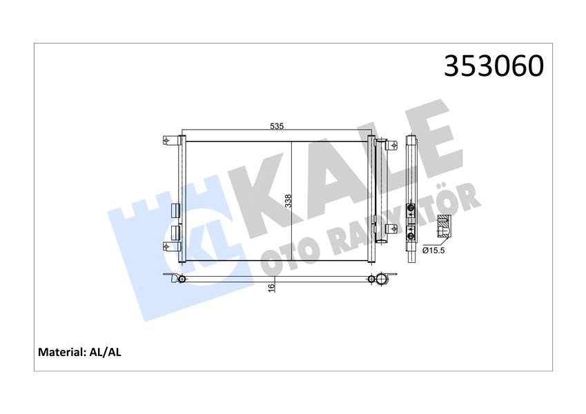 KONDENSER AL/AL ALFA ROMEO 147-GT