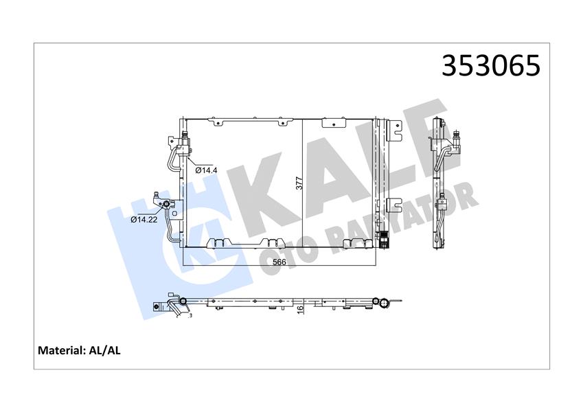 KONDENSER OPEL ASTRA H-ASTRA H GTC-ZAFIRA B