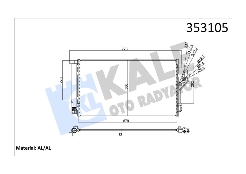 KONDENSER HYUNDAI İX35-KIA CARENS IV-SPORTAGE