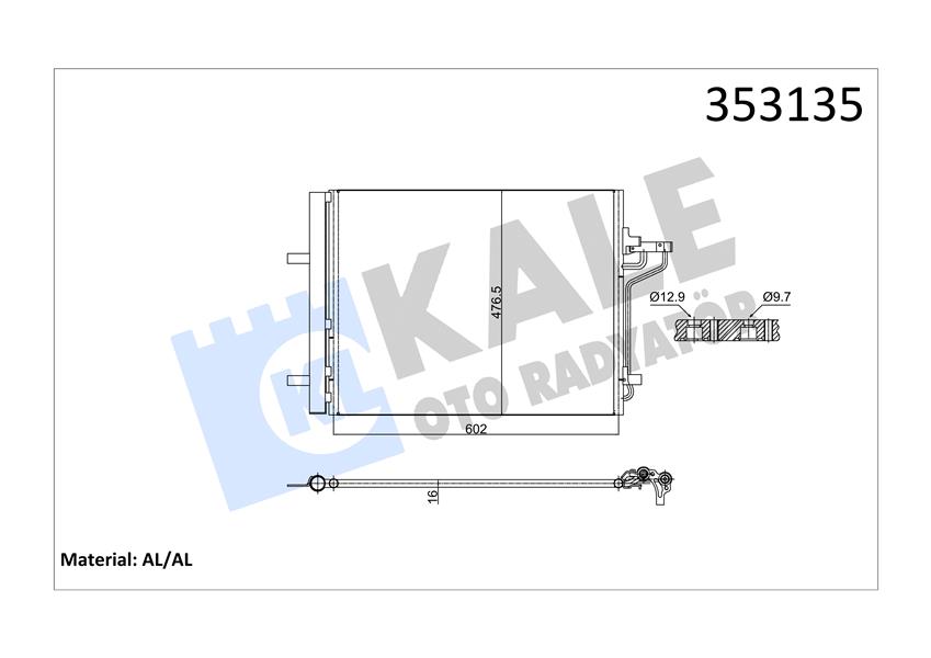 KLIMA RADYATORU FOCUS III 11 17 1.6 ECOBOOST C-MAX II 11 1.6 ECOBOOST -2.0 TDCI