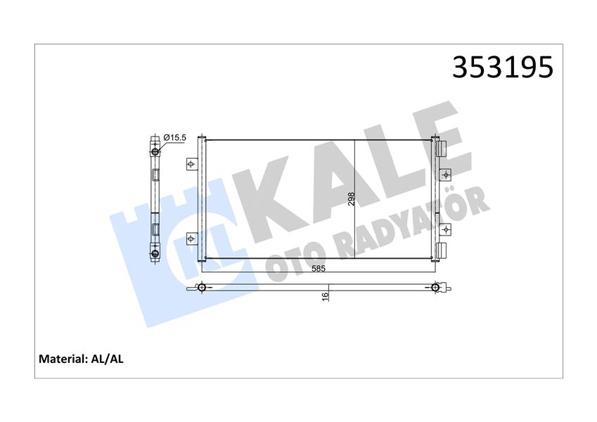 KONDENSER FIAT PUNTO