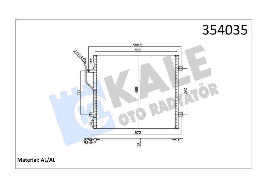 KONDENSER AL/AL JEEP CHEROKEE
