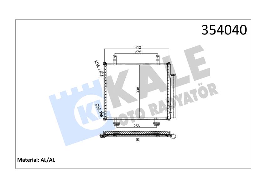 KONDENSER AL/AL ALTO-NISSAN PIXO