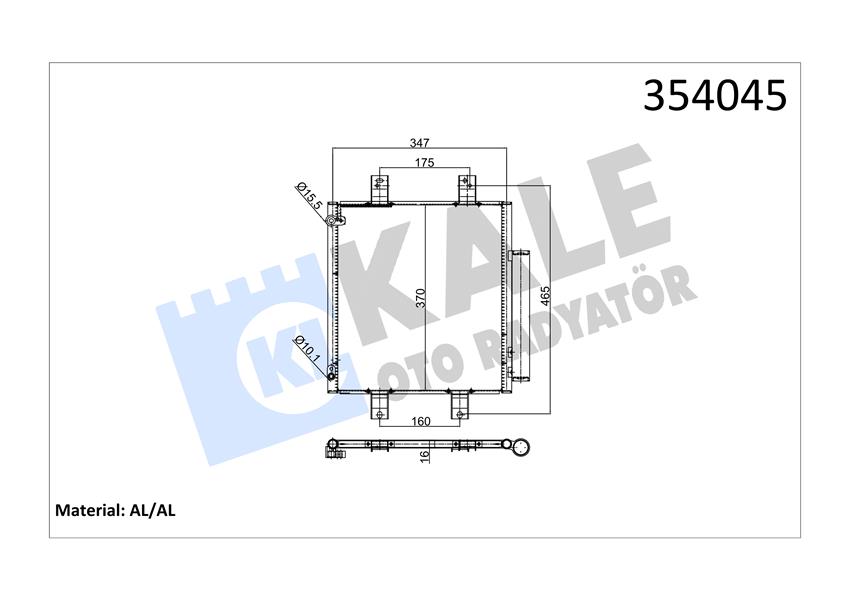 KONDENSER AL/AL TOYOTA PASSO-DAIHATSU SIRION-SUBARU JUSTY IV